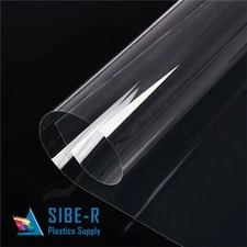 PETG Plastic Sheet - 0.030" thick - Clear - 24" x 48" - Polyester Sheet