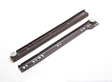 Drawer Runner Set Self Closing Bottom Fixing Brown 300mm Pack Of 1 Pair