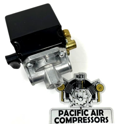 COLEMAN SANBORN REPLACMENT SANBORN 034-0092 PRESSURE SWITCH W/ UNLOADER VALVE & LEVER 4 PORT 175 PSI, 26AMP