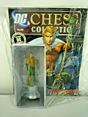 MARVEL DC SCHACHKOLLEKTION #48 AQUAMAN FIGUR & MAGAZIN WEISSER RÖM ADLER - Bild 1 von 3