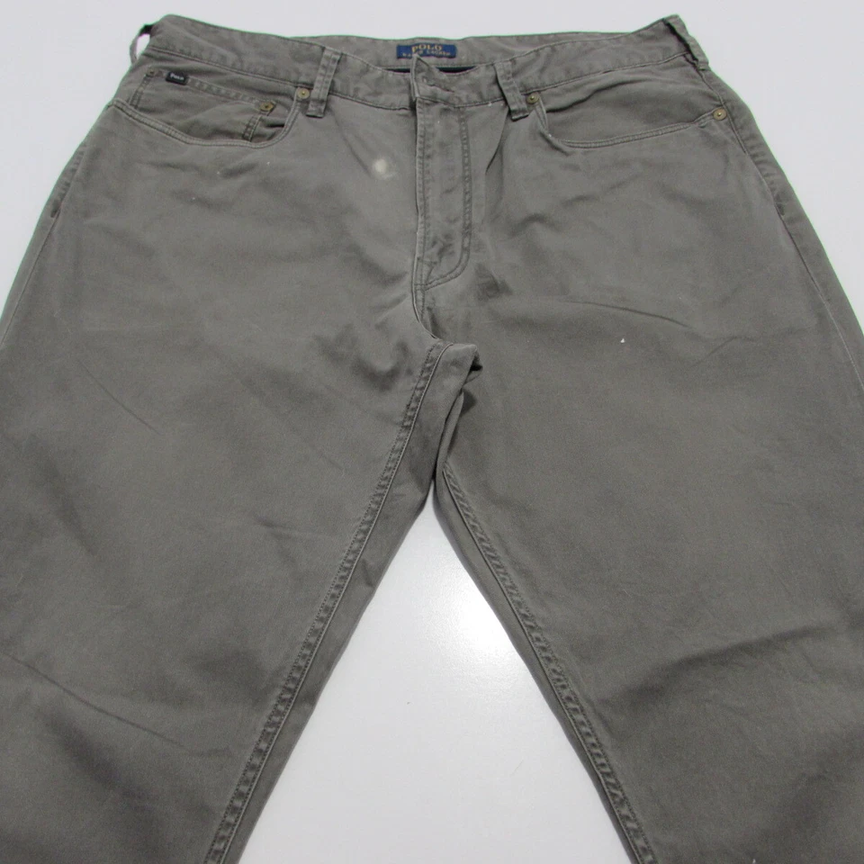 MENS Ralph Lauren Jeans Regular Fit Straight Leg Grey W36 / L30 REF (M18486) - Image 3 of 4
