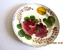 4-SALAD PLATES 8"D-WOOD & SONS-BELLE FIORI PATTERN-HAND PAINTED