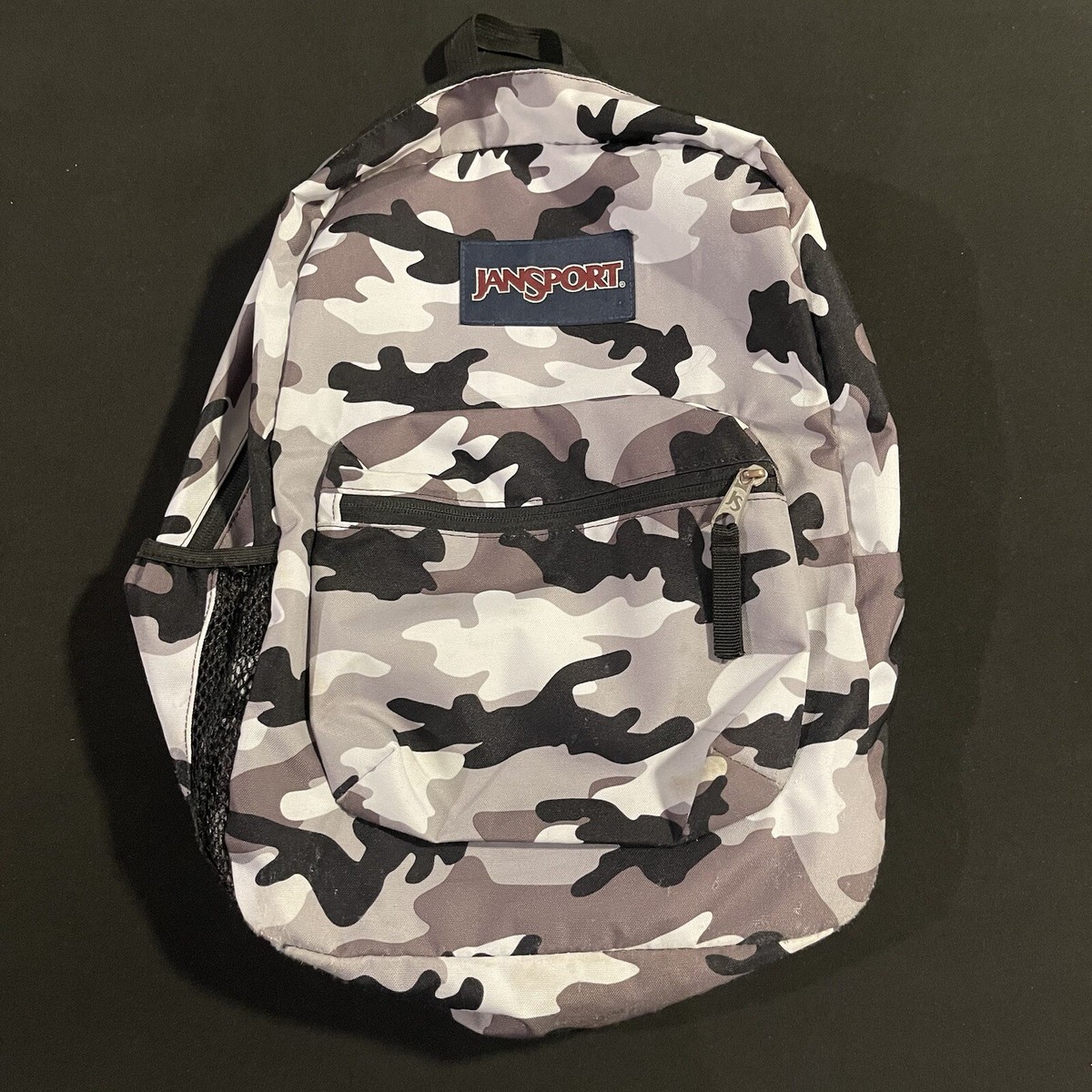 Jansport Cross Town Black/Grey Camo Backpack