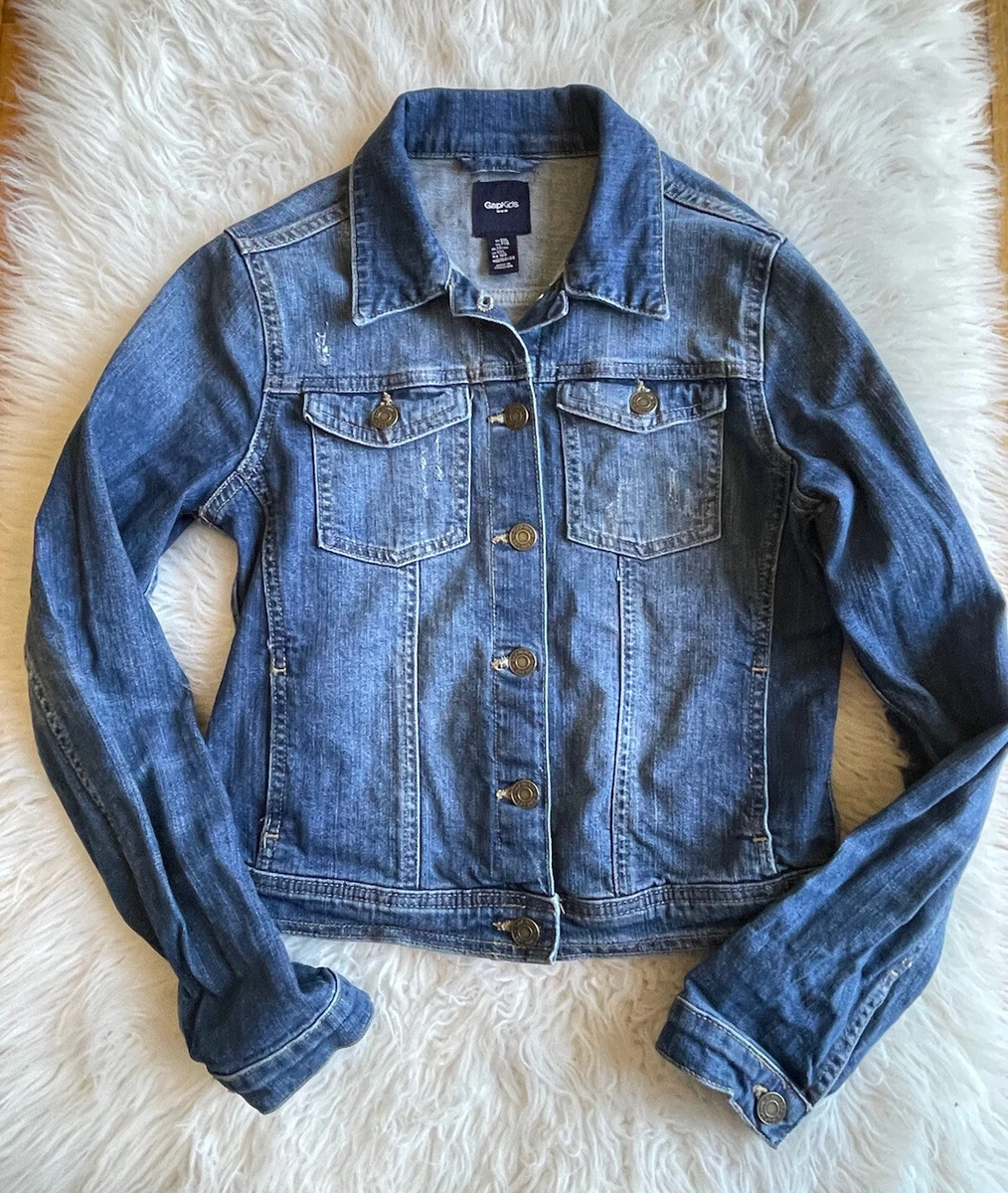 Veste jean Gap enfants filles taille XXL denim poches d occasion K34