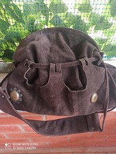 MARNI Leather borsa pelle camoscio marrone