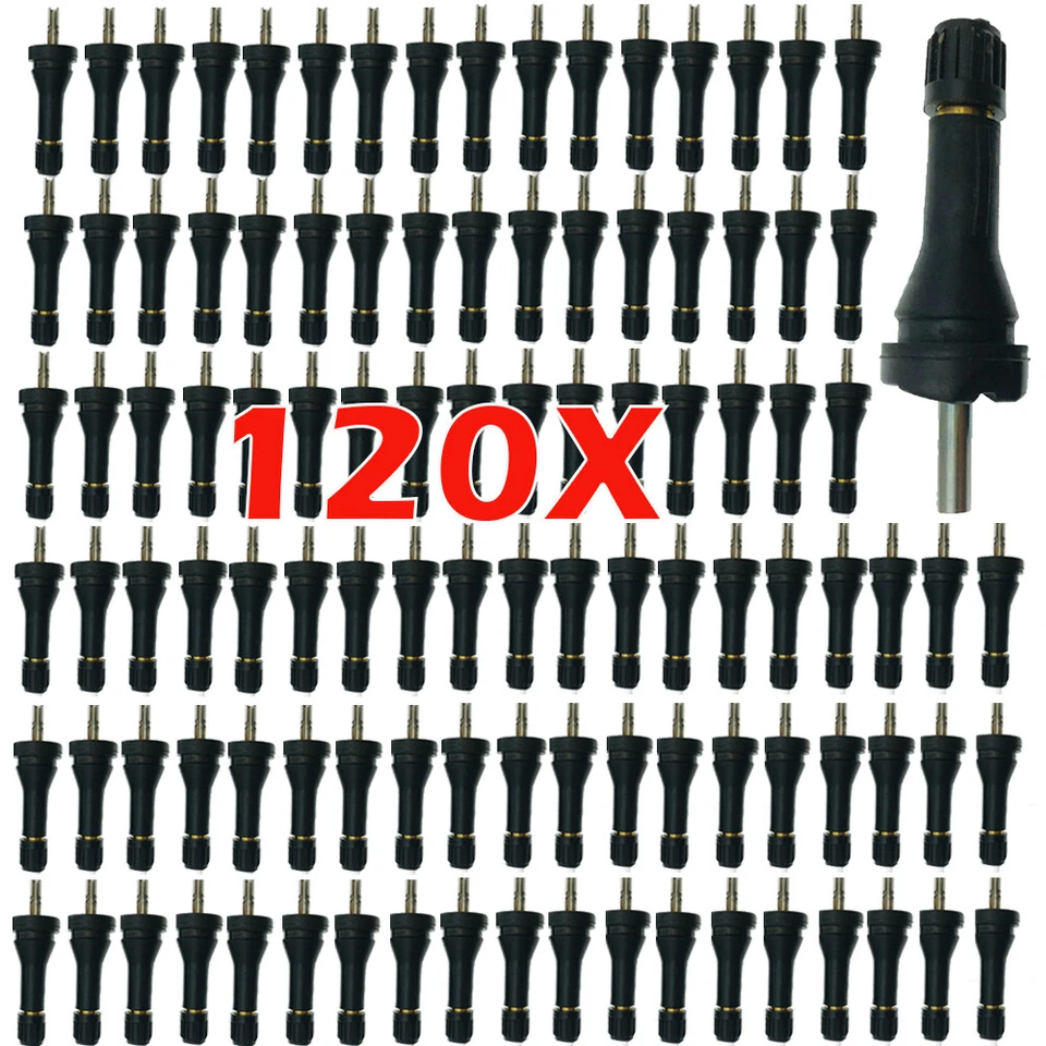120Pcs Rubber Replacement TPMS Monitoring Sensor Tire Valve Stem Kit VS-90 - Image 2 of 4