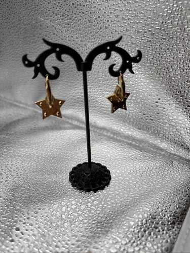 Orecchini stella tono oro 1 pollice - Foto 2 di 5