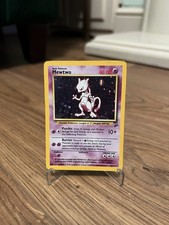 Pokémon Mewtwo TCG Base Set 2 Holo Card 10/130 Unlimited MP