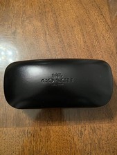 Coach Original Black Sunglasses Case, Hard Clamshell with cleaning cloth