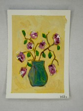 ACEO Art Card original Acrylic Painting Signed Original OOAK