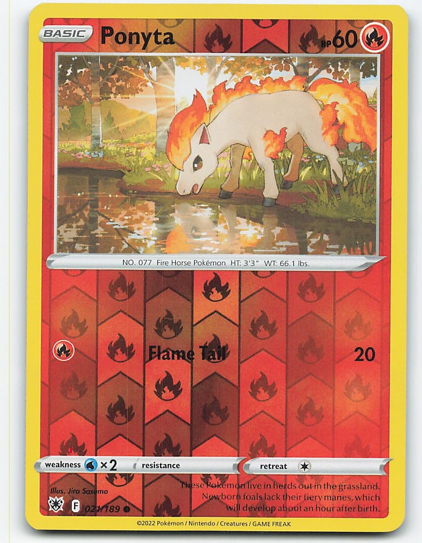 Ponyta #021/189, Reverse Holo Pokemon card
