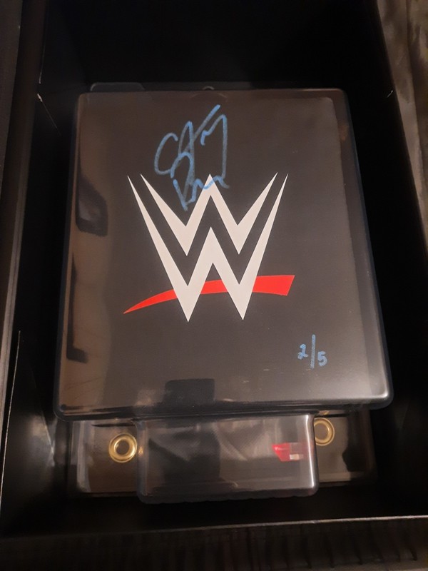 2026 FANATICS UNDER WRAPS WWE SIGNED TURNBUCKLE CM PUNK /5!