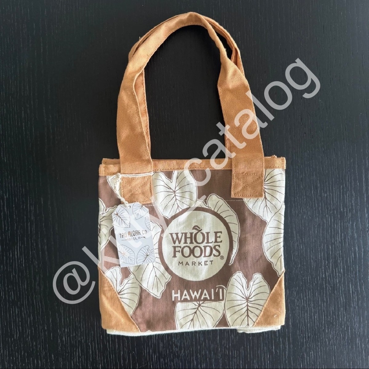 Whole Foods x Tag Aloha Company: Mini Canvas Tote Bag, Hawaii