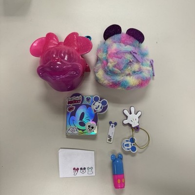Real Littles Disney MICKEY Collectible Micro Backpack, Kids Lot Of 2 Accessories