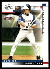 Chipper Jones 2003 Leaf #132 Atlanta Braves FREE SHIPPING AutographDen