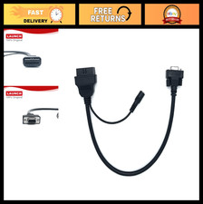 Diagnostic Cable with External Power Port, OBD2 16 Pin Female to DR15 Adapter