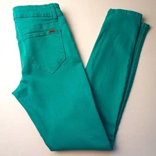 Else Denim Jeans Size 26/2 Mid Rise Skinny Leg Turquoise Color