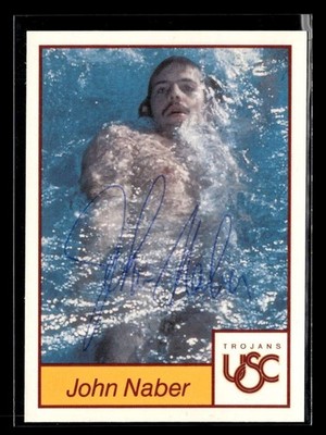 1991 College Classics USC Trojans John Naber #11 Signed/Auto ES9534