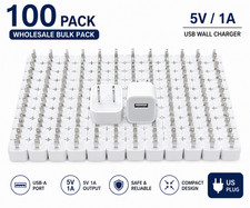 100x 5W USB 1A Power Adapter AC Home Wall Charger US Plug FOR iPhone 6 7 8PLUS