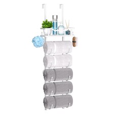 Over The Door Towel Rack - 6 Tier Towel Racks for Bathroom Wall Mounted, Towe...