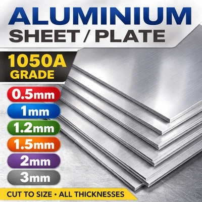 Aluminium Sheet Plate 1050A Cut To Size | 0.5mm 1mm 1.5mm 2mm 3mmAluminium sheet - Image 1 of 4