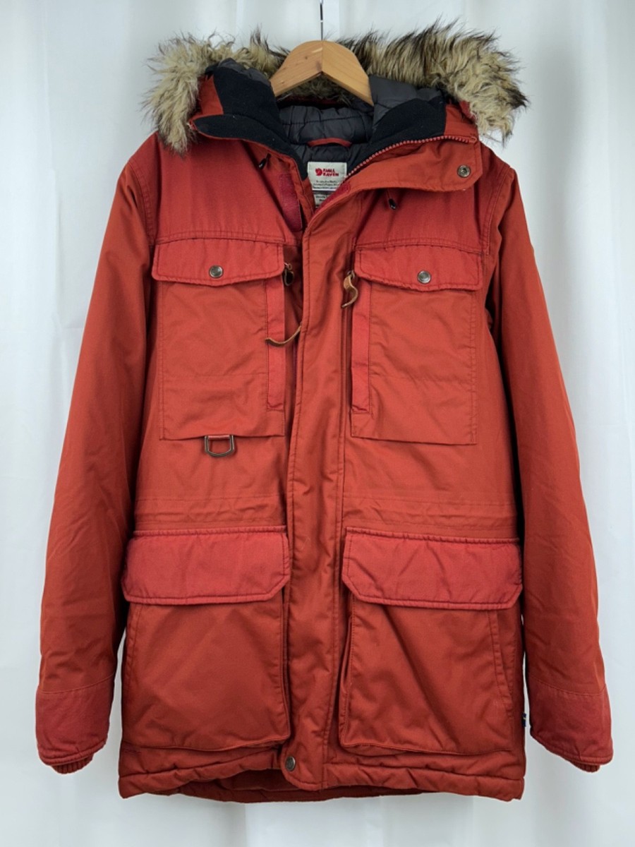 Fjallraven Polar Guide Parka Men's XS Red G-1000 Canvas Winter