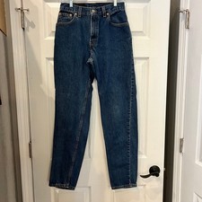 Levis 550 Jeans Denim Cotton Vintage 90s Made in USA High Rise Relaxed Tapered 8