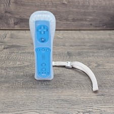 Nintendo Wii Official Genuine Remote Motion Plus Blue OEM Good Condition 
