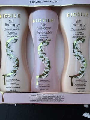 BioSilk Silk Therapy Irresistible 3pc Travel Set Shampoo/Cond/Serum