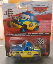Disney Pixar Cars DEXTER HOOVER WITH CHECKERED FLAG Diecast Metal 