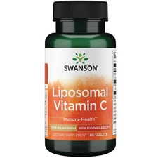 Swanson Liposomal Vitamin C - High Bioavailability 1,000 mg 60 Tabs