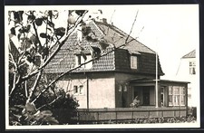 Foto-AK Wangerooge, Wohnhaus mit Mansardwalmdach 