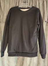 Fleece Lined Sweatshirt Black Medium