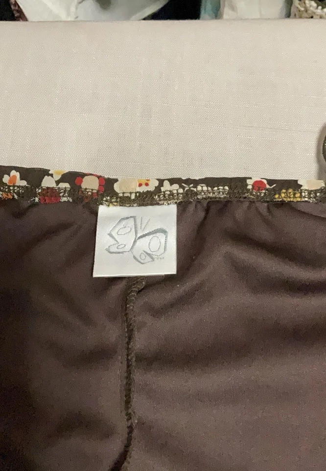 Butterfly Tee Strapped Flowered Top In Golds And Greens Yellows Size Large - Image 4 of 4