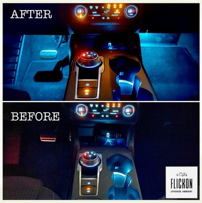 Front Footwell Ambient Lighting Kit Plug&Play Ice-Blue Ford Focus MK4