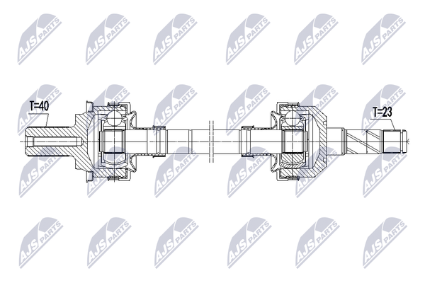 NTY Antriebswelle NPW-VV-168 FüR Volvo-image
