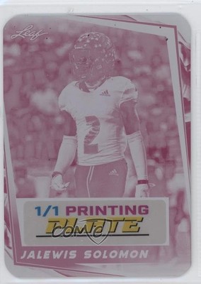 2024 Leaf Auto Printing Plate Magenta 1/1 Jalewis Solomon #BA-JS1 0n64
