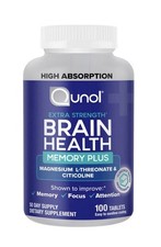 Qunol Brain Health Memory Plus Magnesium L-Th...