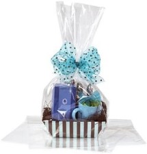 Clear Cellophane Bags Basket Bags Cello Gift Bags Large Flat Bag 16 x 24 10-pk