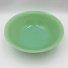 Vintage Jadeite Fire King Oven Ware Jane Ray Ribbed Serving Bowl 8 1/4"