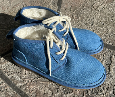 UGG Neumel Natural Boot in Blue Denim UGG Neumel Natural Chukka Boots Blue - Men main image 4