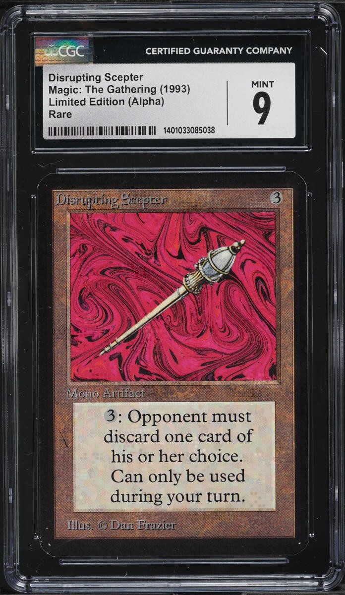 MtG Disrupting Scepter - ALPHA graded - CGC 9 MINT