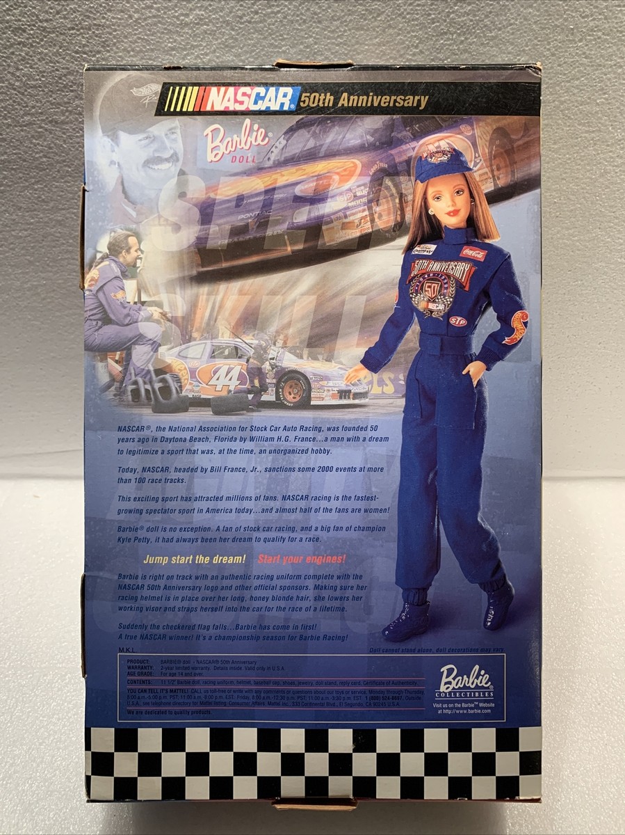 50th Anniversary Nascar Barbie, Collector Edition, 1998 | eBay