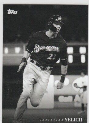 2020 Topps On Demand Black and White #4 Christian Yelich Brewers PR=672