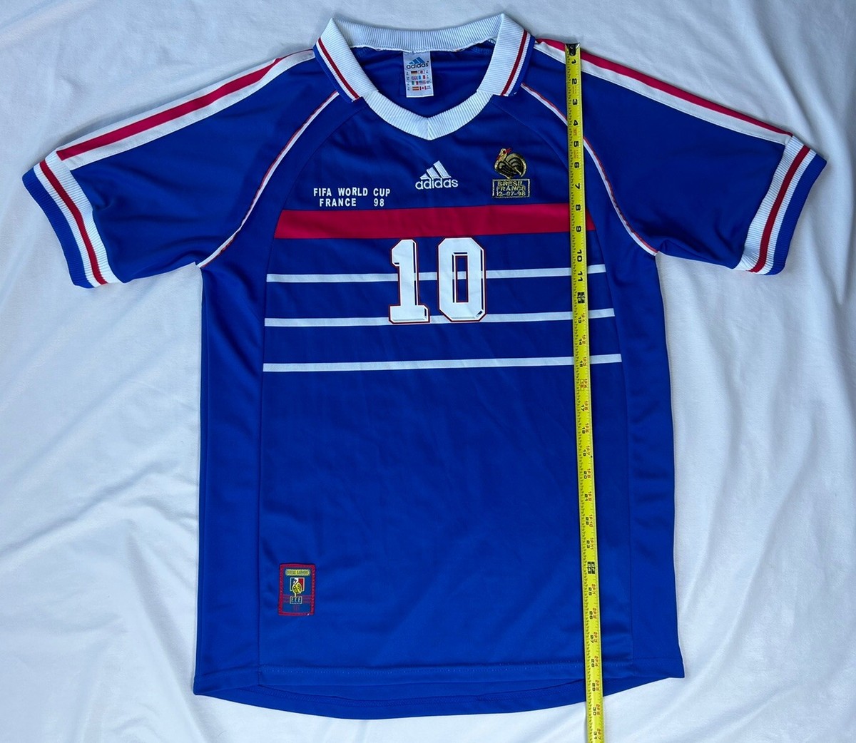 adidas - 【貴重】1998 フランス代表 ユニフォーム ジダン #10 Vtg Adidas France 1998 Zidane Jersey Men's XL World Cup #10