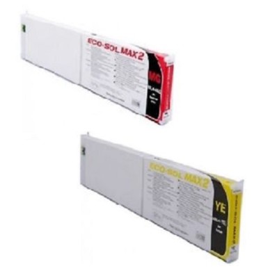 2x Original ROLAND Tinte Eco-Sol MAX2 ESL4 VS-300i VP-300i XF-640 XR-640 INK M+Y