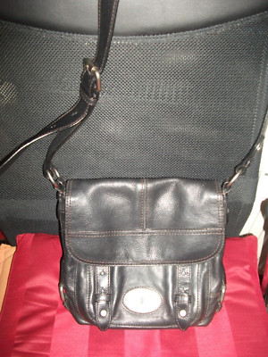 DAMEN TASCHE FOSSIL LEDER