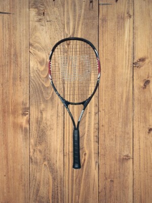 WILSON Fusion XL TENNIS RACQUET RACKET Red/BLACK - 3 3/8” Grip | eBay
