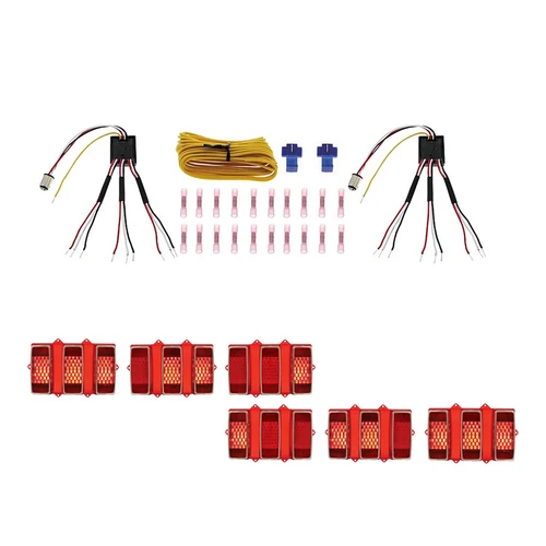 Universal Sequential LED Tail Brake Turn Signal Blinker Light Lamp Module Kit - Picture 2 of 7