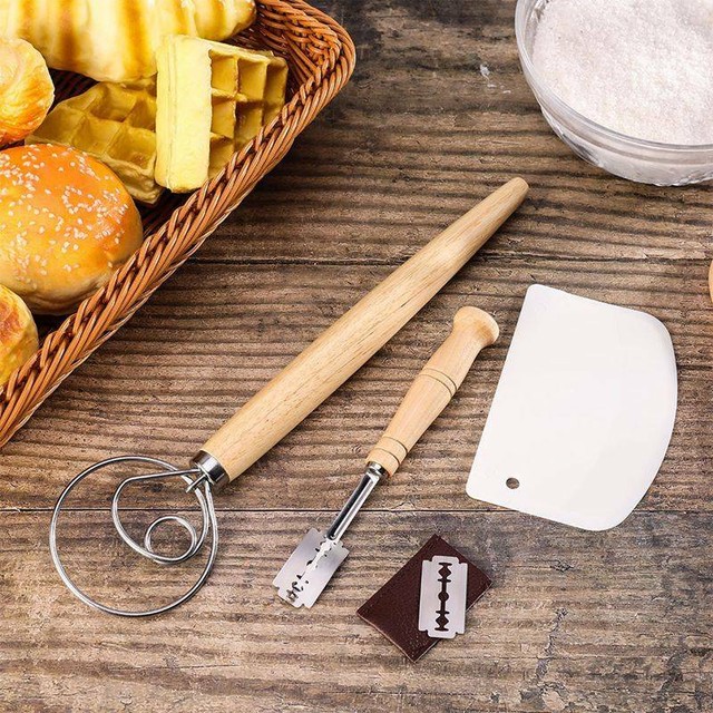 13" The Originals Danish Dough Whisk LARGE Stainless Steel Dutch Whisk